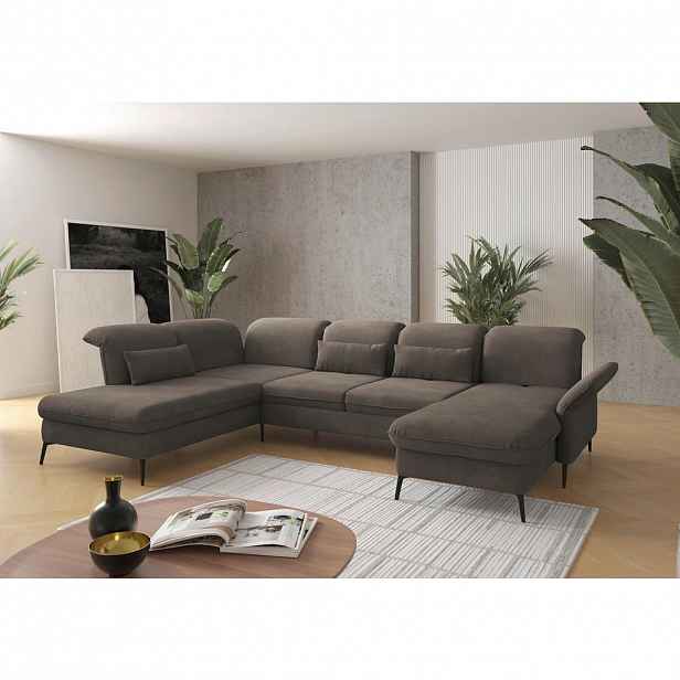 Sit & More SEDACÍ SOUPRAVA, textil, jílová barva