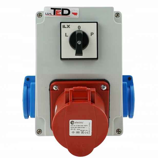 Rozvaděč Combopol Set 400V 32A/4P 2 x 230V S Vypínačem L-o-p