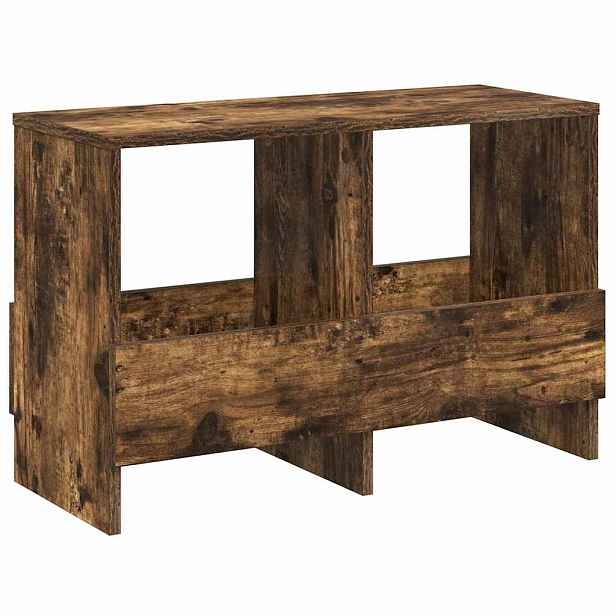 vidaXL Regál na časopisy Kouřový dub 68,5 x 30 x 45 cm