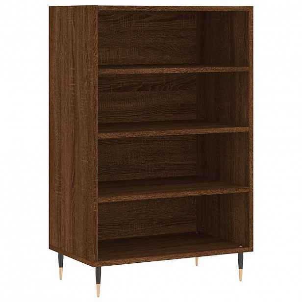 vidaXL Skříň highboard hnědý dub 57 x 35 x 90 cm kompozitní dřevo