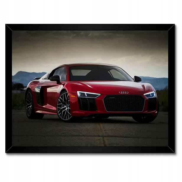 Plakáty v rámu 40x30 Červené Audi Quattro