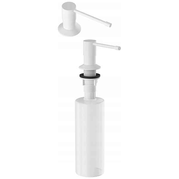Dávkovač Na Tekutinu Bílý Žulový Mosazný 300 ml