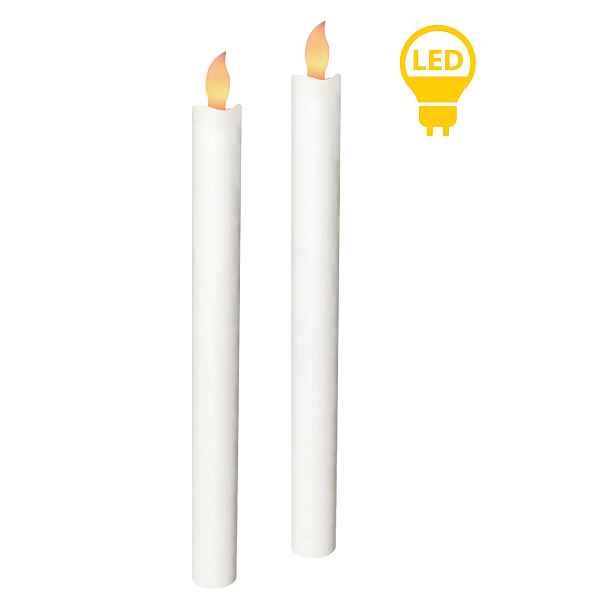 Mondex Sada 2 ks LED svíček IDALIA bílá