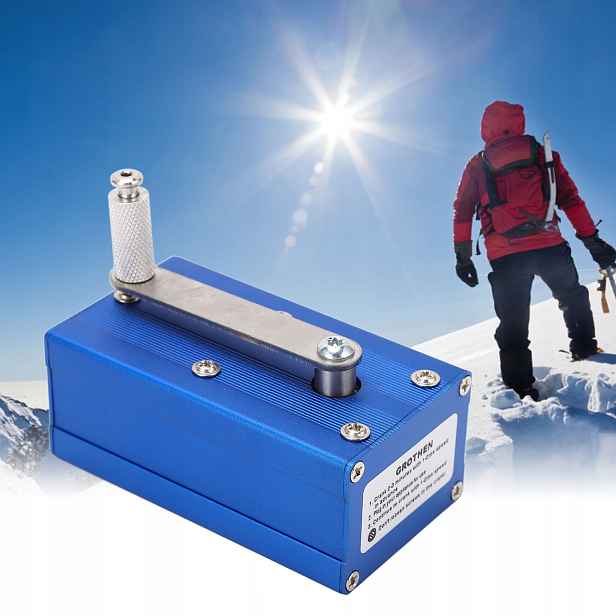 Nouzová Nabíječka Ruční Klika Power Dynamo S Cob Lampou
