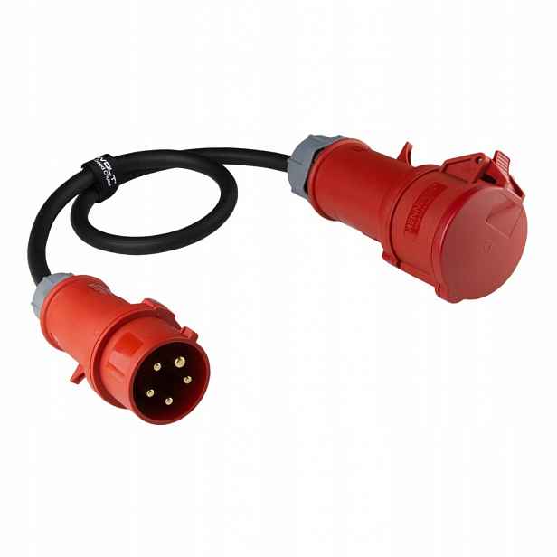 Silový adaptér ze zásuvky 32A na 16A 400V 1m DV-2551-D-16-A-32 Doktorvolt