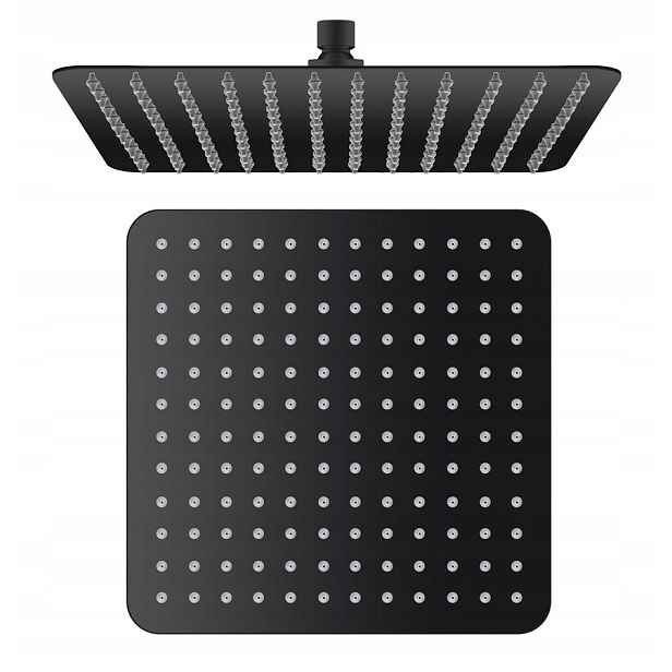 Slim hlavová sprcha, 300x300, černá mat (SL101) /sm/