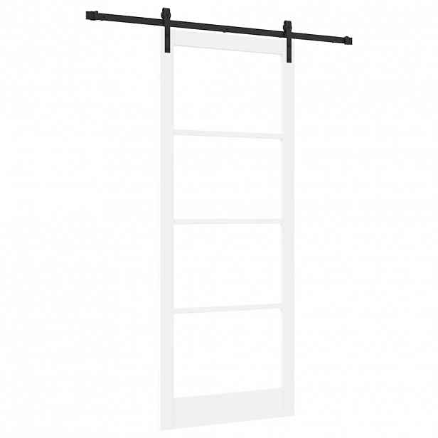 vidaXL Posuvné dveře ORKDAL Bílá a černá 93 x 232 cm