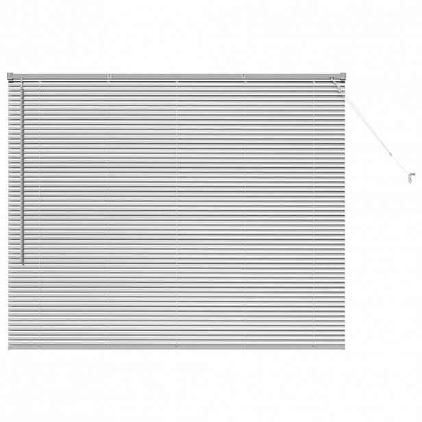 vidaXL Venet školní žaluzie Stříbrná 130 x 160 cm 25 mm Hliník