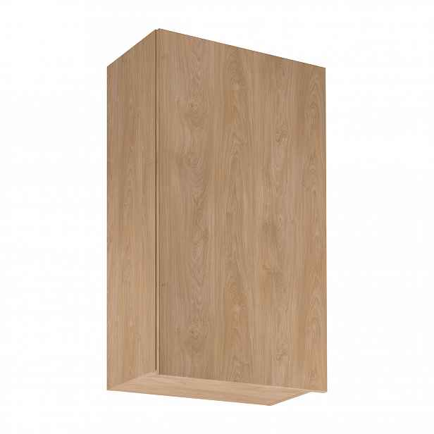 Vysoká horní kuchyňská skříňka SALERNO - šířka 60 cm, dub, pravé provedení