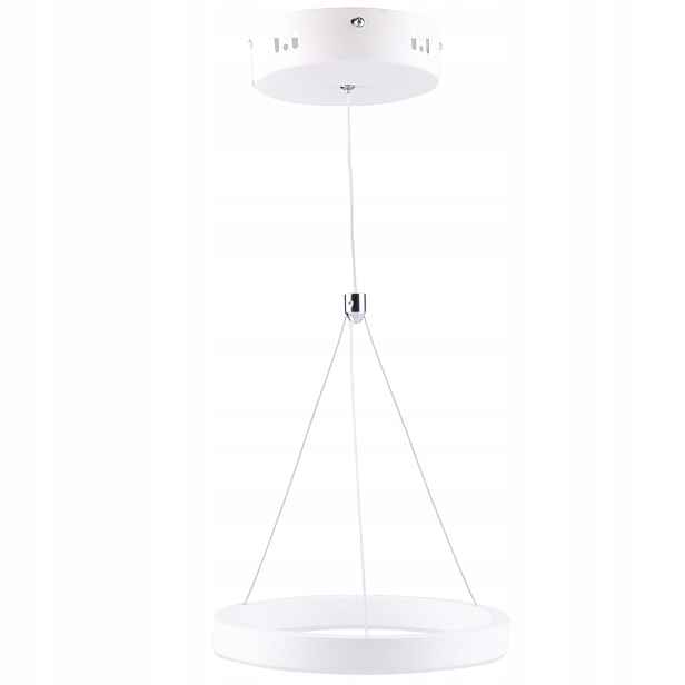 Závěsná Led lampa Polux Fokko Ø20 cm 9 W 4000 K IP20 akrylová bílá