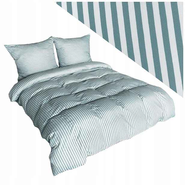 Sada Povlečení 220x200 povlaků na polštář Mikrofibra Eusebia Home Pásy