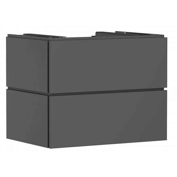 Hansgrohe Xilesa E - Umyvadlová skříňka, 62x78x55 cm, 2 zásuvky, matná šedá 54299760