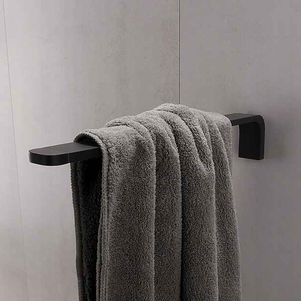 Nimco Nikau Černá koupelnový věšák držák na ručníky 39 cm Nkc 30097-90_