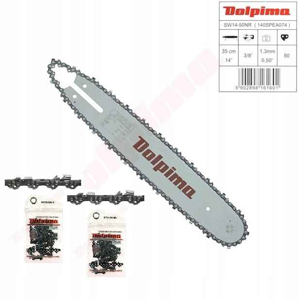 Set Vodítko 2x Řetěz 35CM Pro Stihl MS180 MS181 MS211