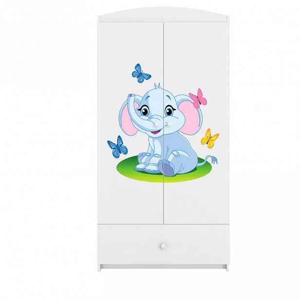 Skříň Babydreams bílá - Slon