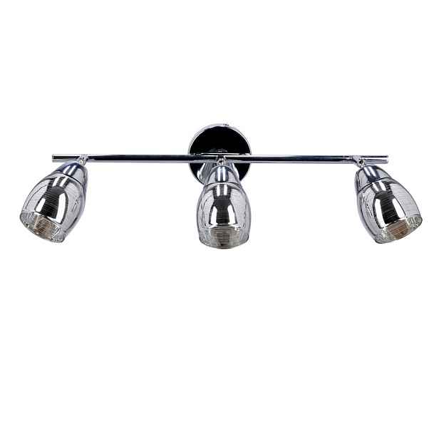 Stropní lampa Virginia s chromovým páskem, e14, zrcadlové stínidlo