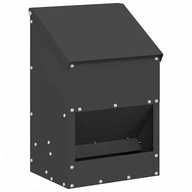 vidaXL Krmítko pro slepice Černá 21 x 16 x 33 cm 3 kg
