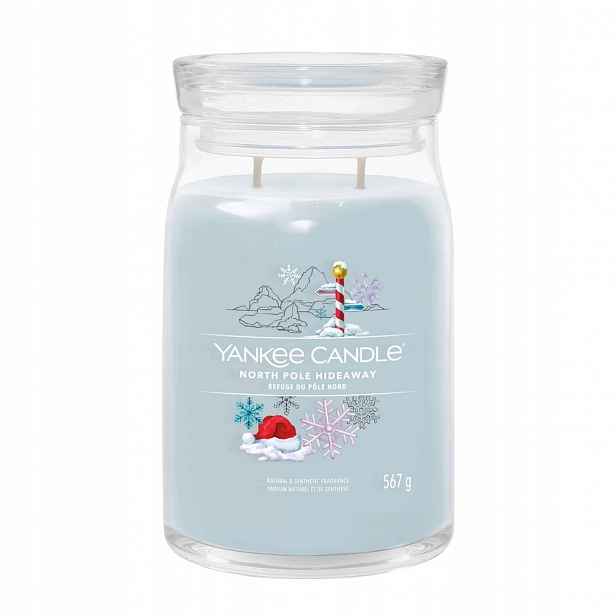 Yankee Candle North Pole Hideaway, velká sójová svíčka se dvěma knoty, 567 g