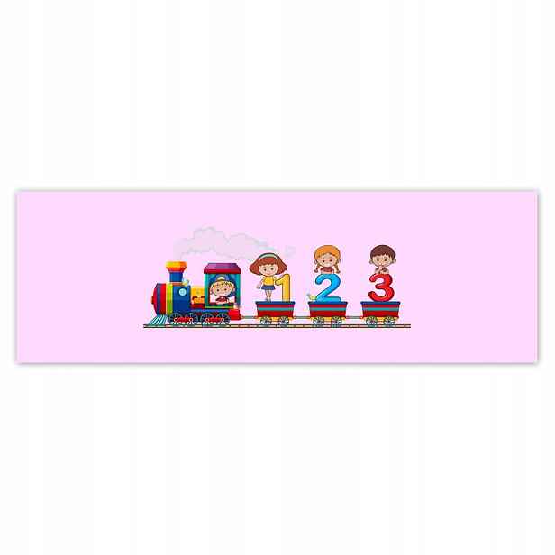 Plakáty 200x66 Číselný vlak Číslice