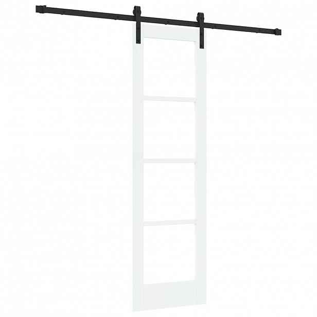 vidaXL Posuvné dveře ORKDAL Bílá a černá 61 x 198,5 cm