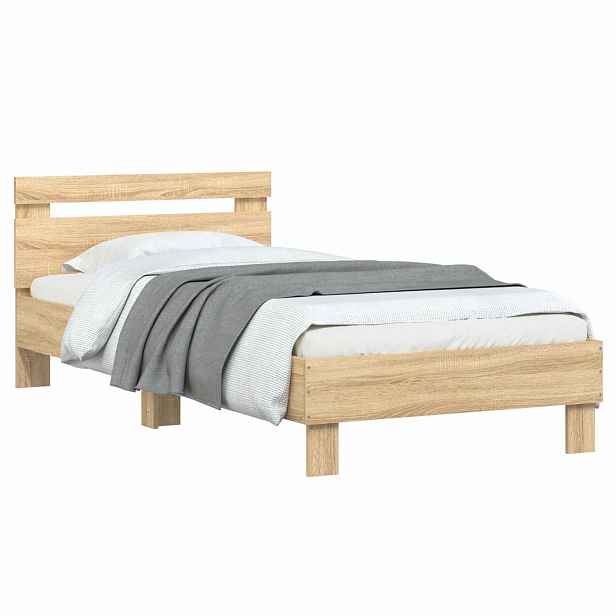 vidaXL Rám postele Dub sonoma 80 x 200 cm Kompozitní dřevo