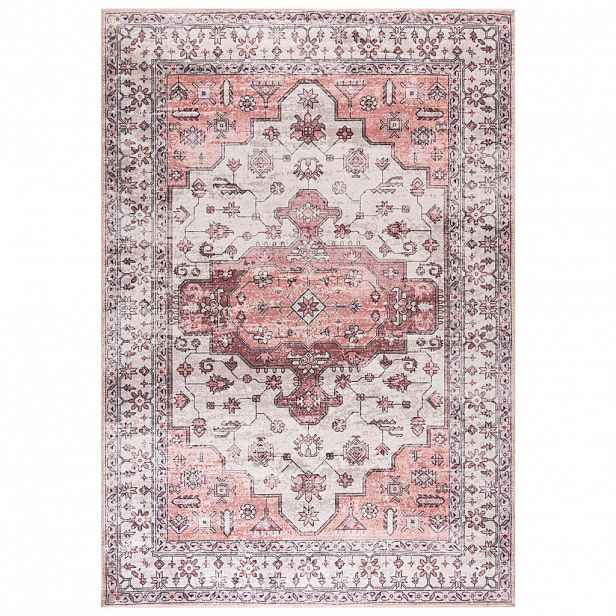 Mazovia KOBEREC béžový růžový boho vintage - 300 x 400 cm