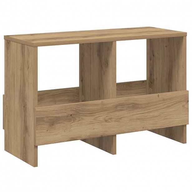 vidaXL Regál na časopisy Artisanový dub 68,5 x 30 x 45 cm