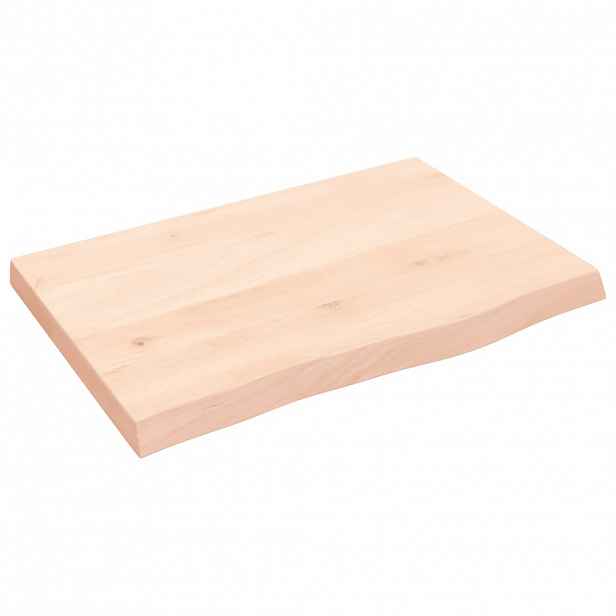 vidaXL Stolní deska 60x40x(2-4) cm neošetřený masivní dubové dřevo
