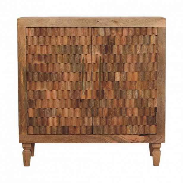 Artisan Furniture NOČNÍ STOLEK s povrchem Amber Oak, 2 zásuvky