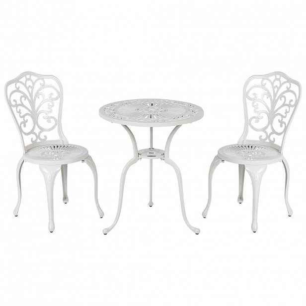 Beliani BISTRO SADA 2-místná Bílá Triora/Dascio
