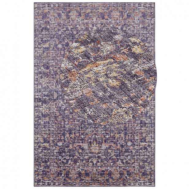 Koberec do obývacího pokoje 240 x 340 cm, velkobarevný, vhodný pro praní v pračce