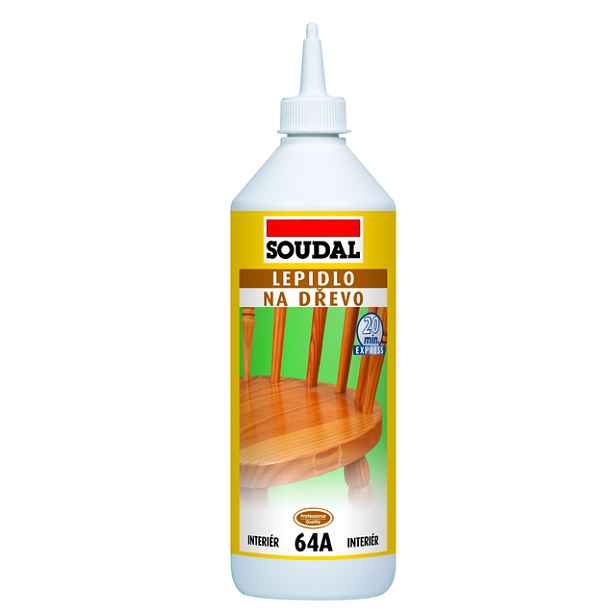 Lepidlo na dřevo Soudal 64A rychleschnoucí 750 g