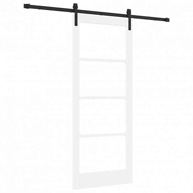 vidaXL Posuvné dveře ORKDAL Bílá a černá 83 x 202 cm