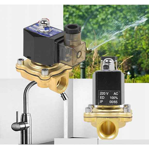 G3/4" Elektromagnetický Ventil Mosaz 220V Nc 0-10MPA
