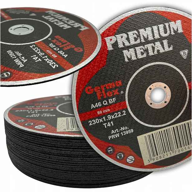 Řezací kotouč na kov A46QBF 230x22,2x1,9 mm T41 Germa Flex 25 Ks