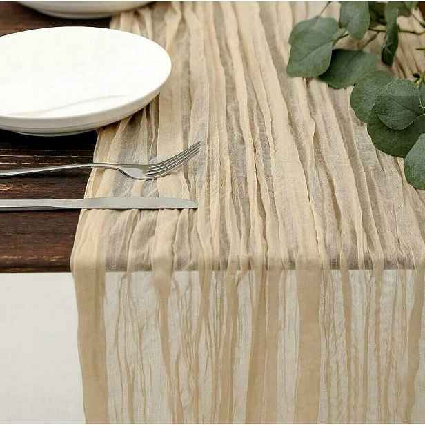 Shein Béžový Ubrus Na Stůl Běhoun 10-PACK S07__400X90 CM