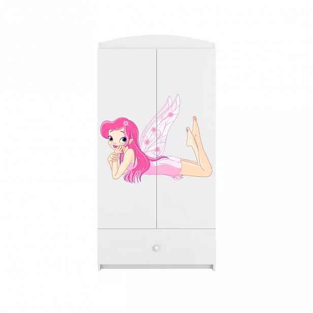 Skříň Babydreams bílá - Víla 1