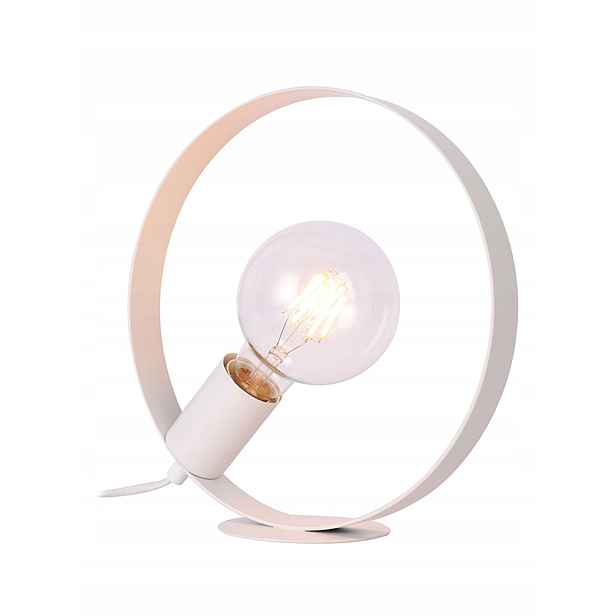 Stolní lampa kulatá bílá 1x40W E27 Nexo Ledea