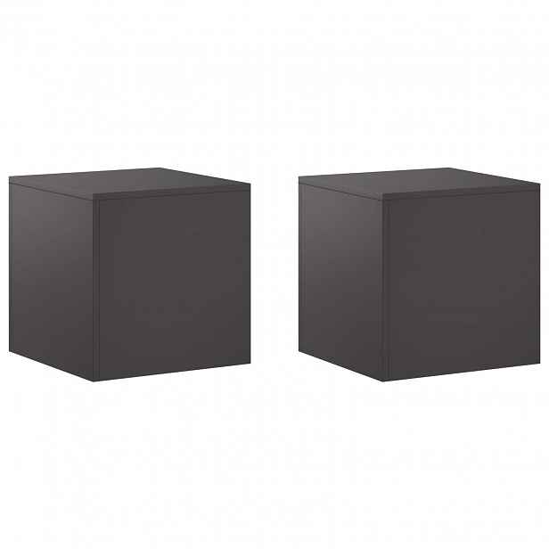 vidaXL Stojan na rostliny 2 pcs Černá 40 x 40 x 40 cm Ocel