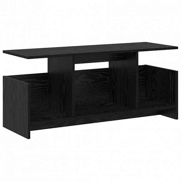 vidaXL Televizní stojan 102 x 35 x 45 cm Černý dub Kompozitní dřevo