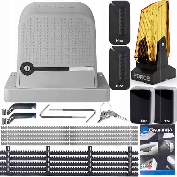 Sada Pro Brány Nice Robus 600 2xPILOT Lišta Lampa