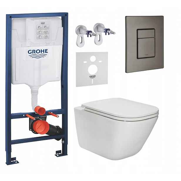 7v1 Wc Set, Stelaz Grohe Wc Mísa Roca Gap Tlačítko Grafit