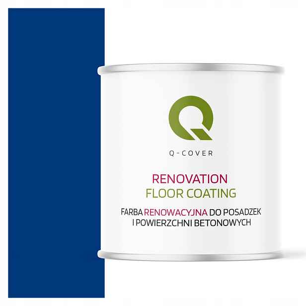 Barva Na Renovaci Podlah Betonu Modrá Ultramarín RAL5002 Polomatná 2,5 L