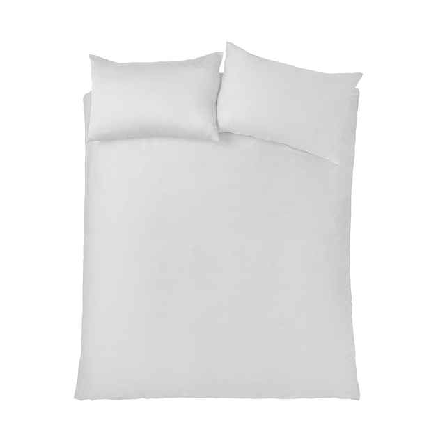 Bílé povlečení na dvoulůžko/prodloužené z bavlněného saténu 230x220 cm Cotton Sateen – Bianca