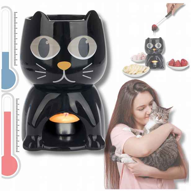 Hrnek Na Fondue Kočka Sada Na Fondue Koťátko Fontána Čokoládová mění barvu