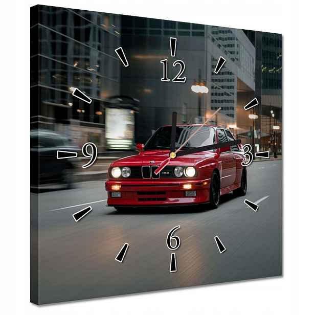 Klasické hodiny 30x30 Bmw M3 BeeMka