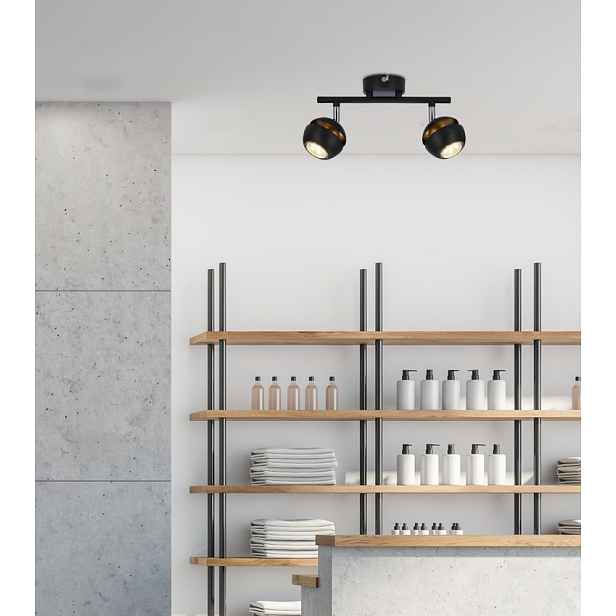 LED pásek Boni 2x3W GU10 černý - POSLEDNÍ KUS