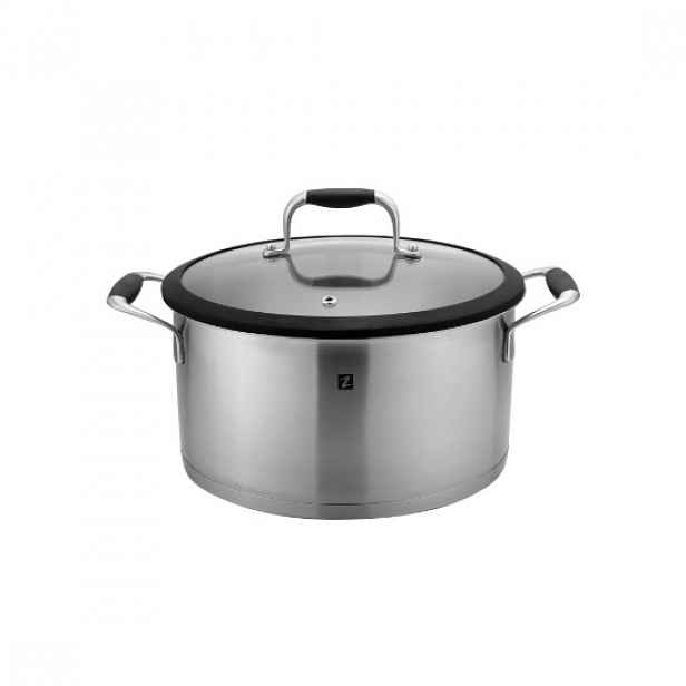 Pánev s víkem, nerezavějící ocel, 22 cm / 4,1 l - Zokura