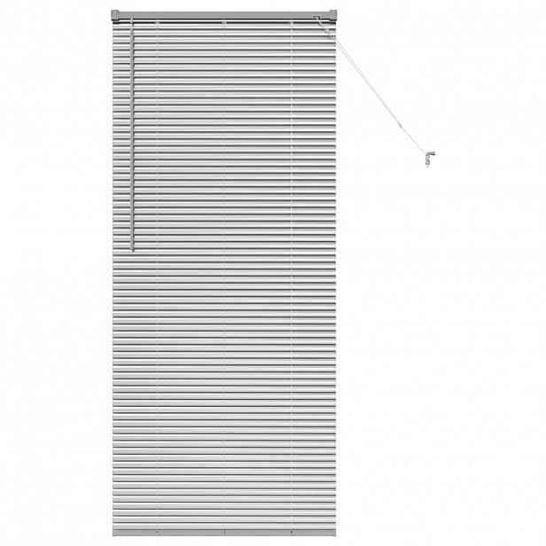 vidaXL Venet školní žaluzie Stříbrná 175 x 70 cm 25 mm Hliník