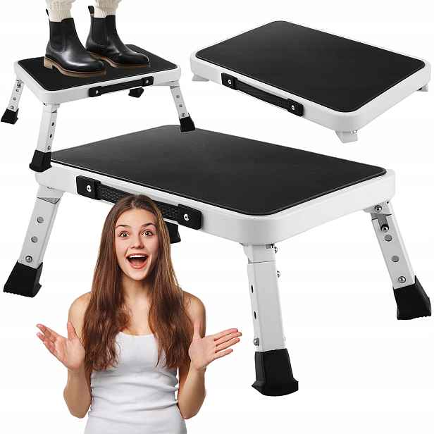 Žebřík Schůdek Skládací Plošina 150 Kg Žebřík Stolička